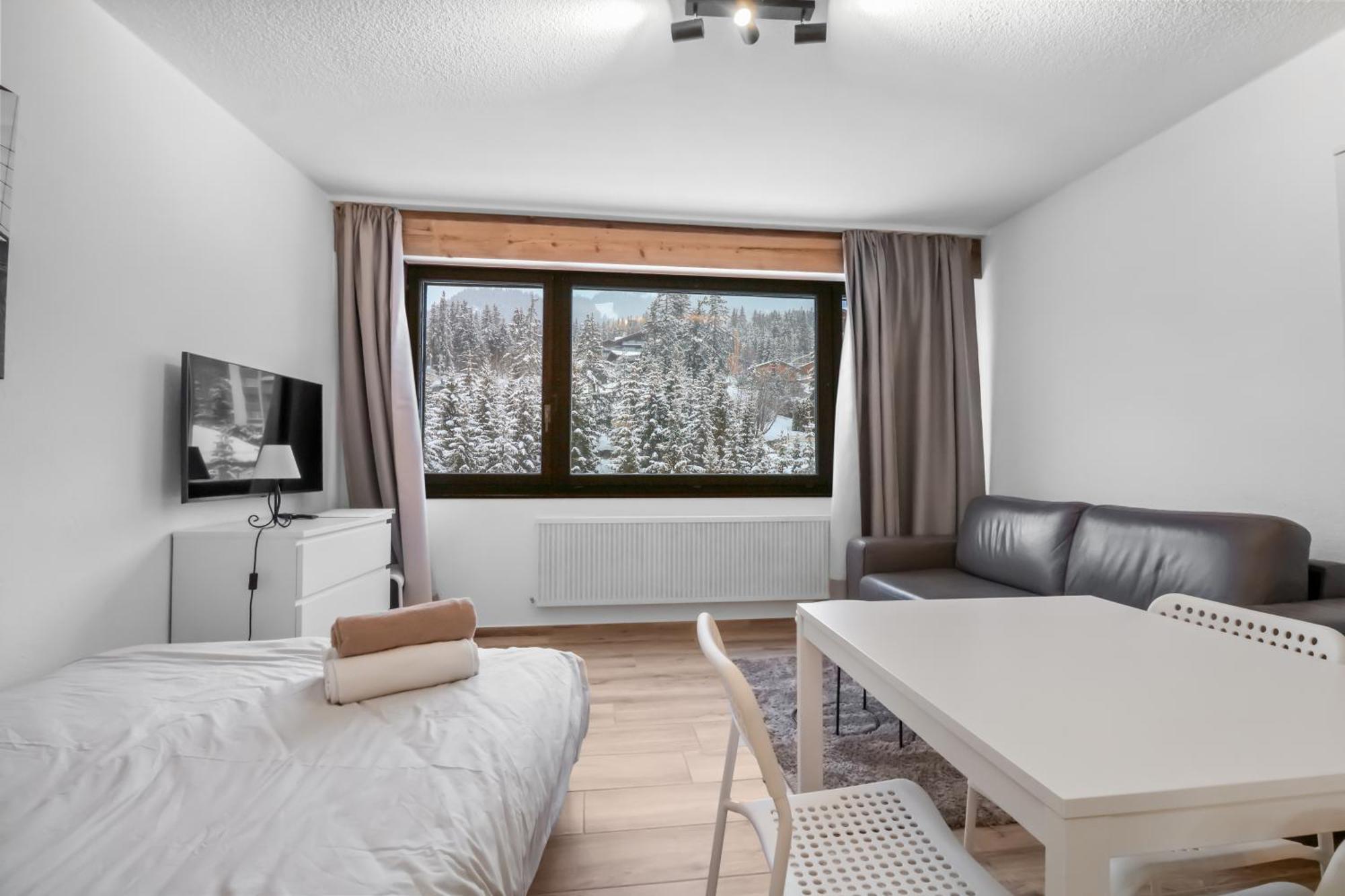 Studio Cosy Au Centre De Crans-Montana Zewnętrze zdjęcie